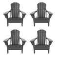 thumbnail image 3 of Paradise Outdoor Folding Poly Adirondack Chair (Set of 4), 3 of 11