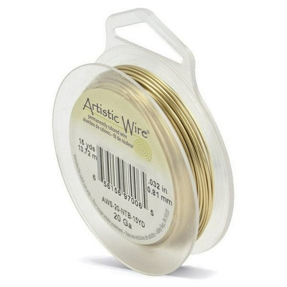 Artistic Wire Jewelry Wire Non-Tarnish Brass 20 Gauge (15 Yards)