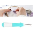 thumbnail image 3 of Ergonomic Grip Seam Ripper, Colorful Large Thread Remover for Sewing Crafting Removing Embroidery Hems and Seams, Seam Ripper Not Damage Fabric(Green), 3 of 5
