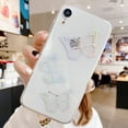 thumbnail image 3 of Compatible with iPhone X/XS Case for Girls, Butterfly Pattern Clear Design Transparent Plastic Hard Back Case with TPU Bumper Protective Case Glitter Cover for iPhone X/XS 5.8''-Butterfly, 3 of 6