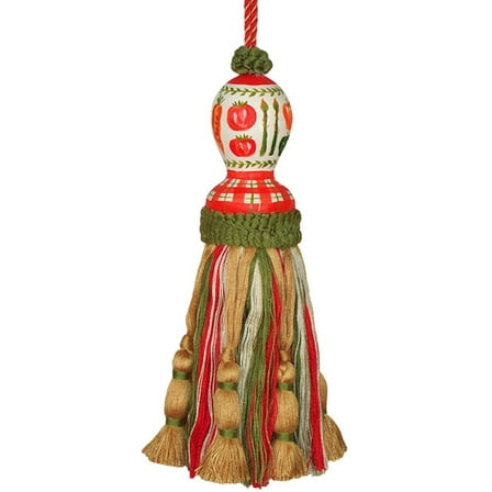 Tassel Veggie Pair Polyrayon Carved Wooden Head Wood New Hand-Painted Pai JK-295