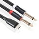 thumbnail image 5 of USB C una Cable de Audio EstéReo Dual de 6,35 Mm Tipo C una Cable de Audio Dual de 6,35 Mm para Altavoces Multimedia de TeléFonos Inteligentes, 3.3 Pies / 1 metros, 5 of 5