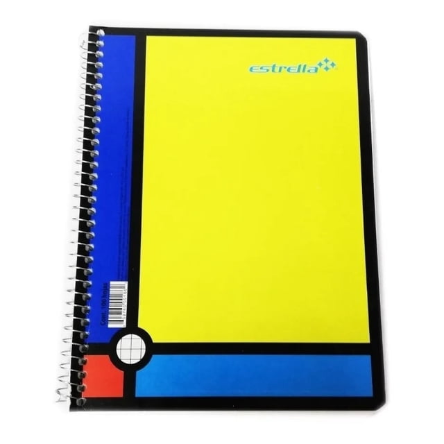 10 Cuadernos Forma Francesa 100 Hojas Espiral Marca Estrella Estrella Strella