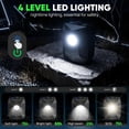 thumbnail image 6 of NOCOEX Camping Shower with LED Lights, 6000mAh Rechargeable & 5 Pressure Modes, 2.6 GPM & IPX8 Waterproof Portable Camping Shower for Beach, Pet Cleaning, Car Washing, 6 of 11