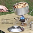 thumbnail image 4 of HUGFEGWE Camping Cookware Set Stainless Steel Lightweight Pots and Pans Kit for Outdoor Picnic Cooking CJB91-51494, 4 of 9