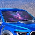 thumbnail image 4 of Xixirimido Car Windshield Sun Shade Car Sun Visor Block UV Rays Foldable Automotive Windshield Sunshades Front Window Sun Blocker Keep Your Vehicle Cool, Purple Butterfly Daisy, 4 of 8