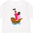 thumbnail image 4 of Inktastic Pirate Ship Girls Long Sleeve Toddler T-Shirt, 4 of 5
