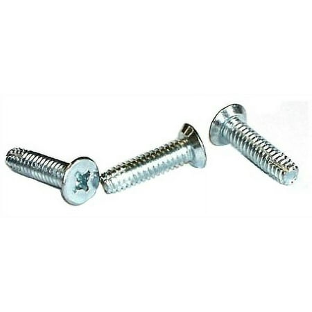 

10-32 x 3/8 Type F Thread Cutting Screws / Phillips / Flat Undercut Head / Steel / Zinc - 10000 Piece Carton