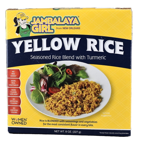 Jambalaya Girl Yellow Rice 8 oz (Pack of 12)