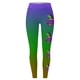 thumbnail image 3 of MKLEKYY Leggings ajustados de realce para mujer, con estampado colorido de plumas, informales, para carnaval, 3 of 3