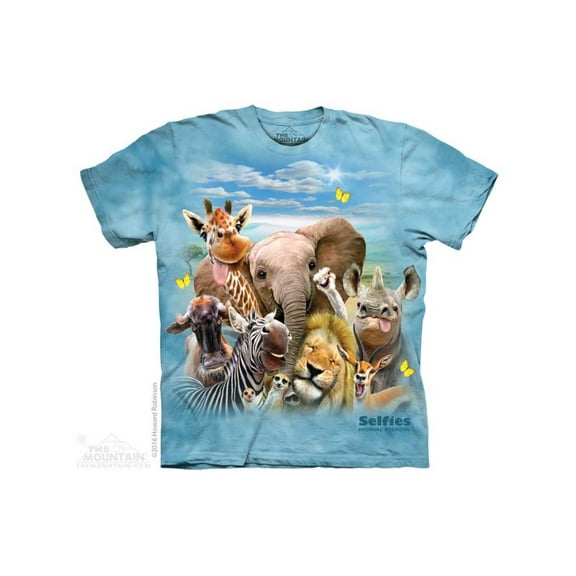 The Mountain African Selfie Adult T-Shirt Tee