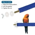 thumbnail image 3 of 0.6x5.5" Bird Paw Grinding Stick Parrot LoveBird Parakeet Cockatiel Perch Stand, Blue, 3 of 6