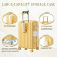 thumbnail image 6 of 3 Luggage Sets, ABS Hardshell Suitcases Spinner Wheel with Combination Lock, 6 of 10