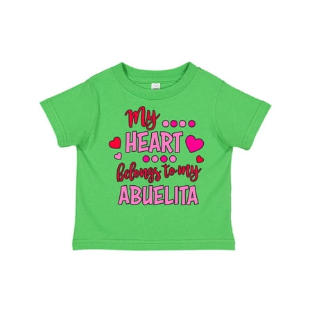 

Inktastic My Heart Belongs to my Abuelita Gift Toddler Boy or Toddler Girl T-Shirt