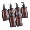 thumbnail image 4 of Dispensador manual multiusos de jabón líquido para baño, hotel y cocina. marrón negro 500ml, 4 of 9