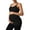 Black, variant on ANFERRY Maternity Tank Tops with Built in Bra Women Seamless Ribbed Camisole Scoop Neck Adjustable Straps Pregnancy Workout Top