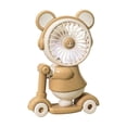 thumbnail image 2 of Aodebiao USB Rechargeable Mini Fan with Pencil Sharpener, Portable Desktop Fan for Office Home Desk, Cute Bear Scooter Design Personal Fan, Quiet Cooling Fan with Adjustable Speed, Fan, 2 of 6