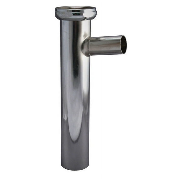 Keeney  1-1/2 in. Dia. x 8 in. L Brass  Branch Tailpiece