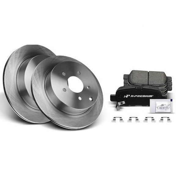 Rear Brake Pad and Rotor Kit 6 - Compatible with 2003 - 2007, 2009 - 2021 Nissan Murano 2004 2005 2006 2010 2011 2012 2013 2014 2015 2016 2017 2018 2019 2020