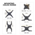 thumbnail image 3 of FORGING MOUNT Full Motion TV Wall Mount for 26-60 inch TVs, 90 Degree Rotation Swivel Tilt Long Arm TV Mount with 43 inch Extension, Max 400x400mm, 3 of 9