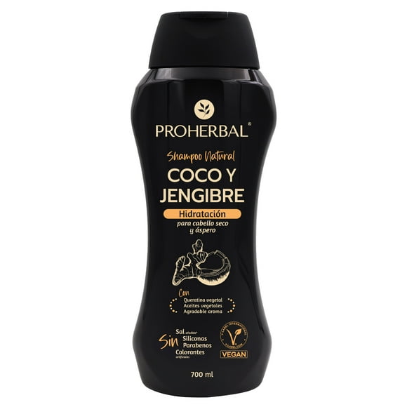 Shampoo Vegano Proherbal Coco y Jengibre 700 ml