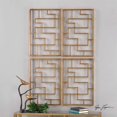 thumbnail image 1 of Uttermost Quaid Gold Wall Art (Lot de 2), 1 of 2