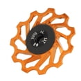 thumbnail image 2 of 11T Rear Guide Roller Pulley, Reduce Friction Bicycle Rear Derailleur Wheel Good Compatibility  For Mountain Bikes Gold, 2 of 8