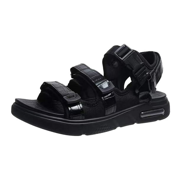 Cathalem Men's Newport Closed Toe Slip on Slide Sandals Breathable Outdoor  Fisherman Shoes Adjustable Closed Toe Summer Loafters,Black 42