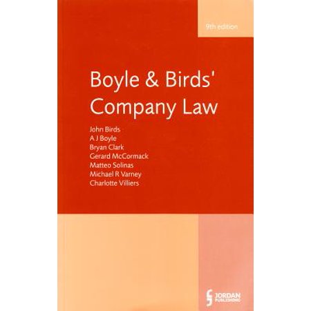 Boyle Amp Birds Company Law Ninth Edition Walmart Com