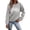 Grey*, variant on RUTAYY Women's Sweatshirt Letter Print Pullover Casual Long Sleeve Loose Crewneck Sweatshirt Green