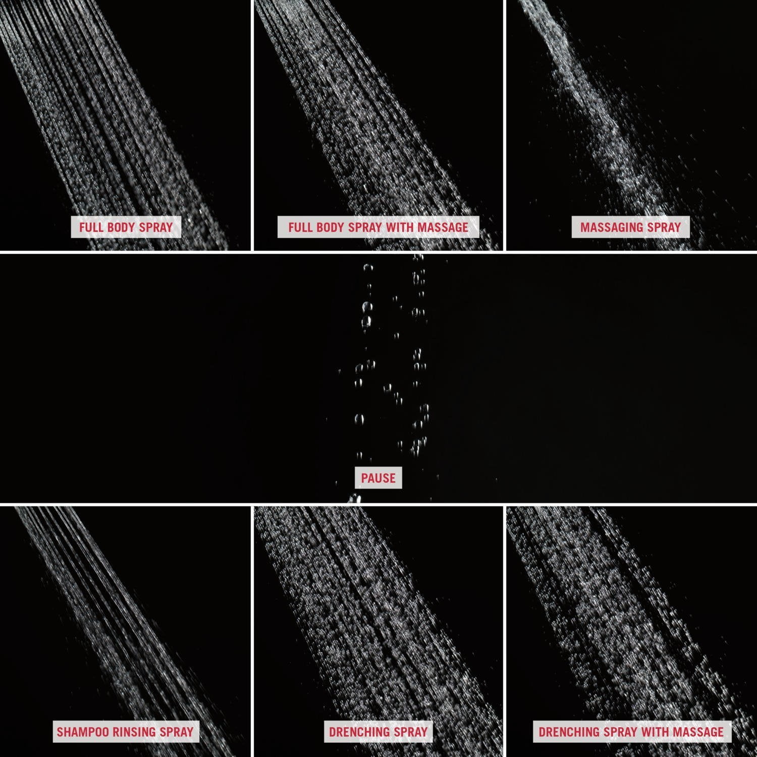 Delta Chrome 7 settings Showerhead 1.75 gpm