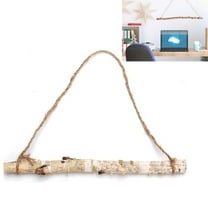 Tutuviw Rustic Wooden Rod Wall Hanging Decor,15in Farmhouse Log Pendant,Natural Wooden Wall Hooks Decorative,Branches Home Wall Hanging Decor for Living Bathroom,Easy Installation