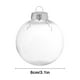 thumbnail image 3 of Adornos para árboles de Navidad bolas rellenables a prueba de fracturas | Escarabajos navideños de plástico transparente 3,15" | Decoración decorativa navideña colgable blanca | Suministros de, 3 of 6