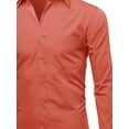 thumbnail image 4 of FashionOutfit Men's Regular Fit Dress Shirt, 4 of 5