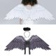 thumbnail image 4 of Disfraz de ángel Colco Ala de disfraz de ángel para mujer Navidad Carnaval negro, 4 of 8