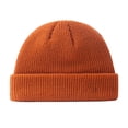 thumbnail image 1 of Knitted Beanie Hat Winter Outdoor Sports Hiking Camping Mountaineering Cycling Fishing Ski Skating Thermal Cap Women Man Orange Red, 1 of 6