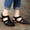 US 5, variant on Aboser Sandals for Women Wedges Platform Gladiator Sandals Bohemia Summer Vintage Hollow Out Closed Toe Casual Beach Sandals