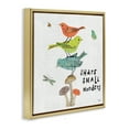 thumbnail image 4 of Stupell Industries Small Wonders Phrase Animals Painting Gold Floater Framed Canvas Art Print Wall Art, 18 x 18, 4 of 10