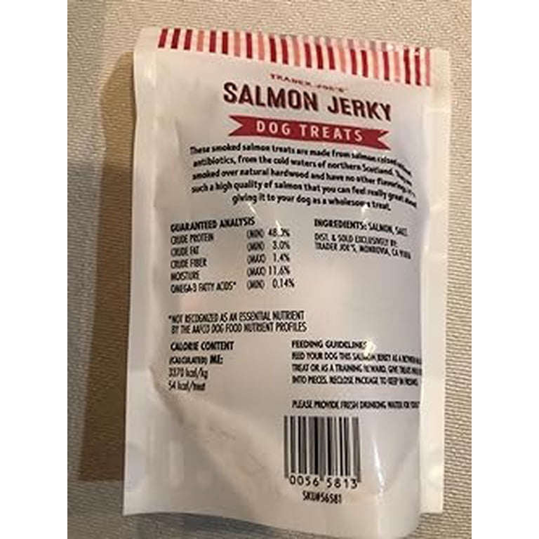 Trader Joe's 犬用サーモンジャーキー賞味期限2027年1月 Trader Joe's Dog Treats 2 Packs (Salmon Jerky Dog Treat 4 oz x 2