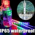thumbnail image 2 of 1pc Solar Meteor Rain Lights, Outdoor Waterproof Solar String Lights, 8 Tube 192LEDs/288LEDs Solar Christmas Tree Lights For Tree Wedding Xmas Holiday Party Patio, 2 of 5