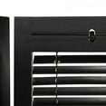 thumbnail image 4 of Oriental Furniture 6 ft. Tall Adjustable Shutter Room Divider Black 4 Panel, 4 of 6