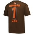 thumbnail image 3 of Men's-Fanatics  Brown Cleveland Browns Big & Tall Number One Dad T-Shirt, 3 of 3