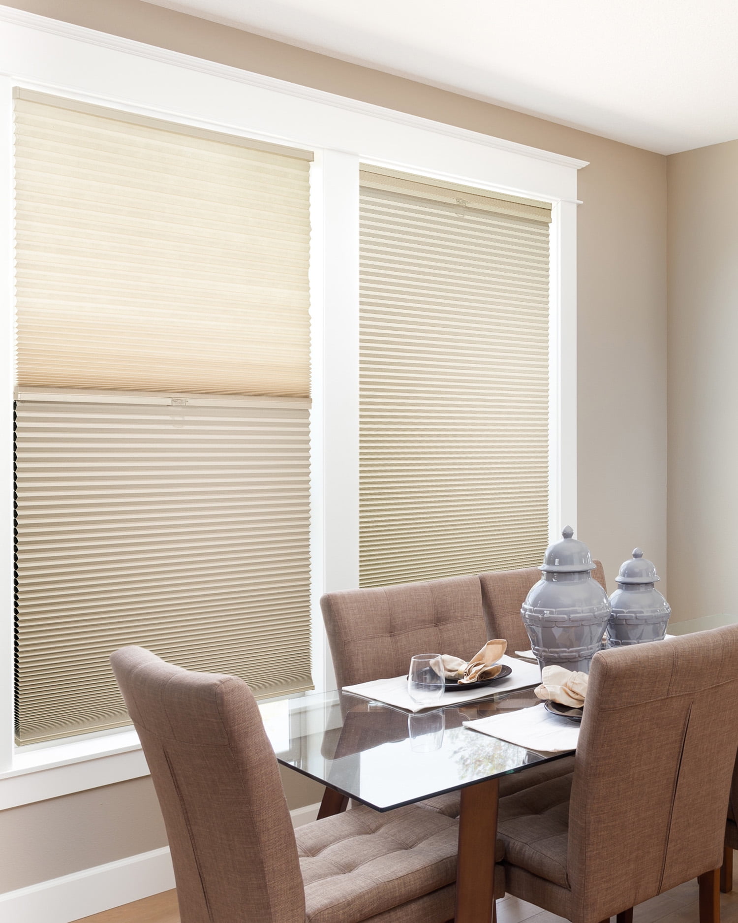 Chicology Day N' Night Cordless Cellular Shades, Fawn, 48" X 48"