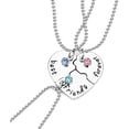 thumbnail image 1 of 3 PCS Best Friends Forever Necklace Set, 1 of 7