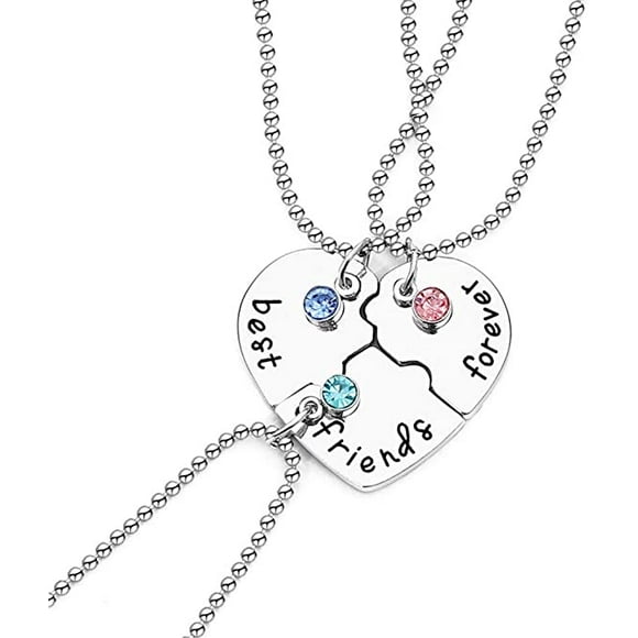 3 PCS Best Friends Forever Necklace Set