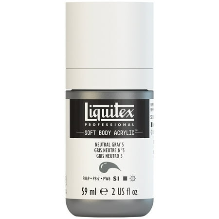 UPC: 0887452998211 | Liquitex Professional Soft Body Acrylic Color 2 oz. Neutral Gray 5