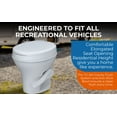 thumbnail image 3 of SEAFLO RV Toilet - Standard Height, Gravity Flush, Foot Pedal, Soft Close Lid (Bone Color), 3 of 6
