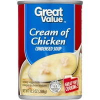 (8 Pack) Great Value Cream Of Chicken Condensed Soup, 10.5 oz