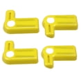 thumbnail image 1 of Unique Bargains - Cubierta para manija de interruptor de extracción de techo rígido de 4 piezas para Jeep Wrangler JK JKU 2007-2017, color amarillo, 1 of 1
