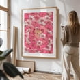thumbnail image 2 of Cherry Blossom Cat - Illustration Cat Cherry Blossoms Floral Pattern Humor Oak Framed Wall Art Print 12 x 16 inches, 2 of 15